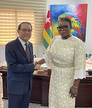 Sur la visite de courtoisie au Ministre de la communication, des médias et de la culture du Togo