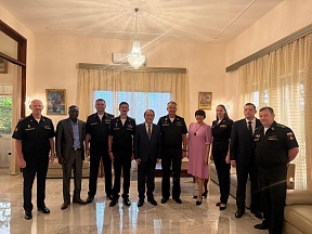 О приеме по случаю визита в Бенин делегации Минобороны России